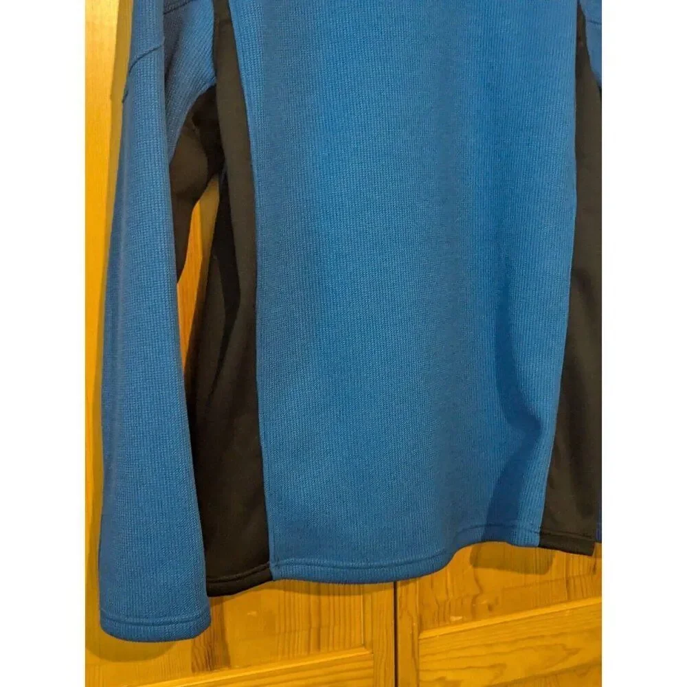Spyder Sweater Mens Medium Bandit Half‎ Zip Fleece Jacket Mock Neck Blue - Picture 16 of 16
